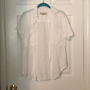 Thread Supply white button up shirt